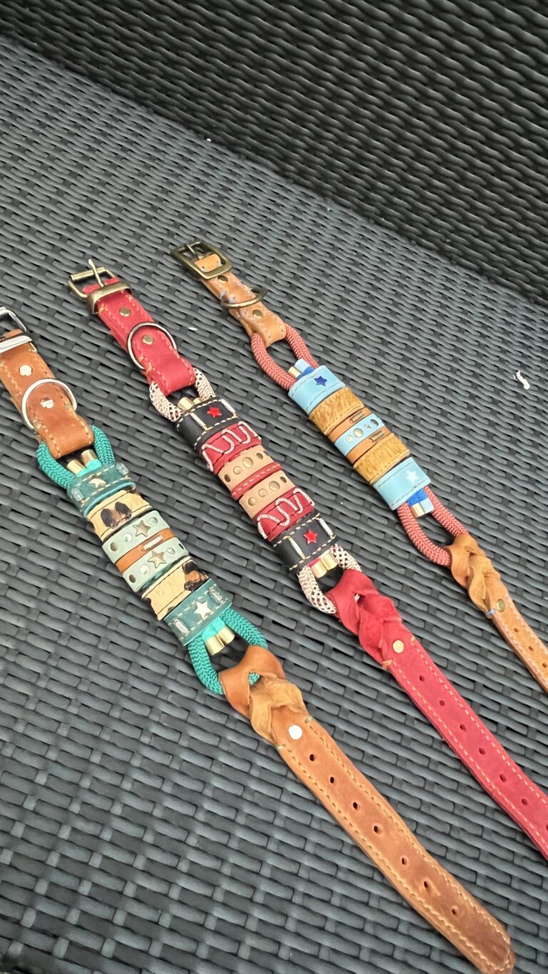 Leer en lijntouw halsbanden